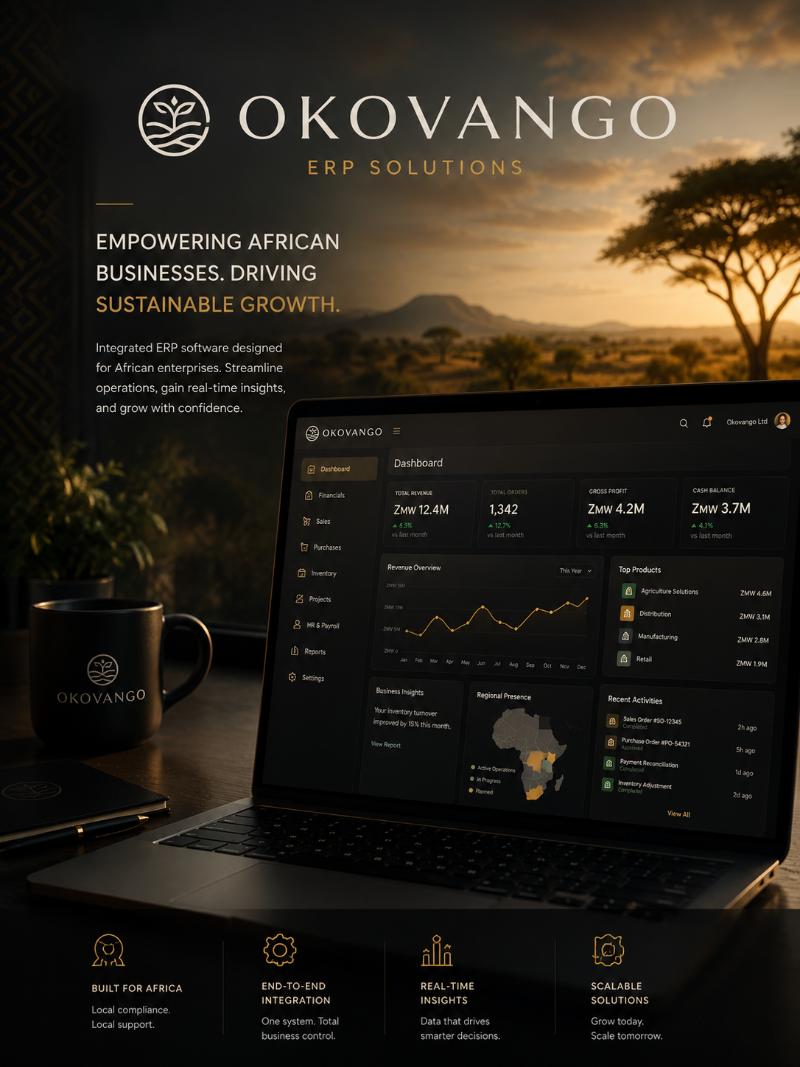 Okovango ERP website project