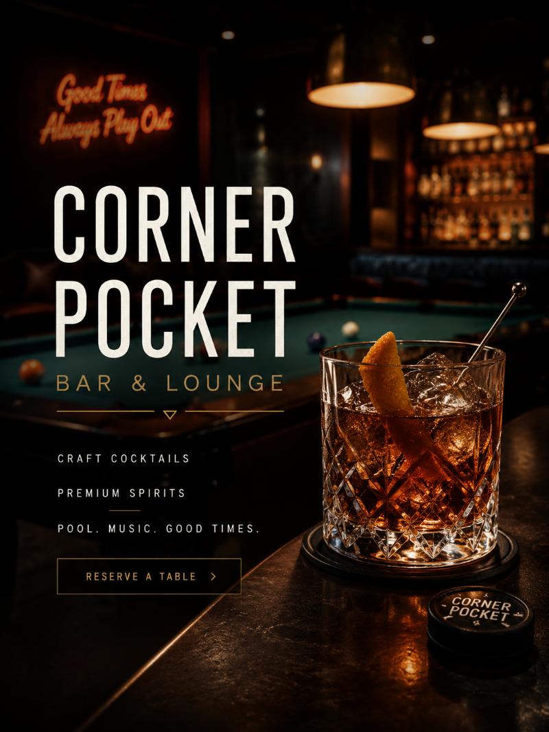 Corner Pocket website project